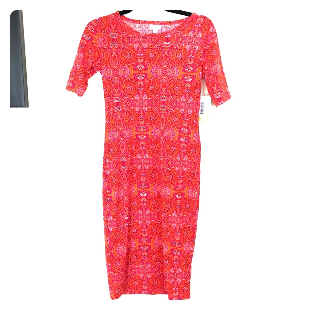 LulaRoe Julia Dress with Print XXS